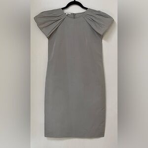 Vintage Designer Sheath Dress in Grey